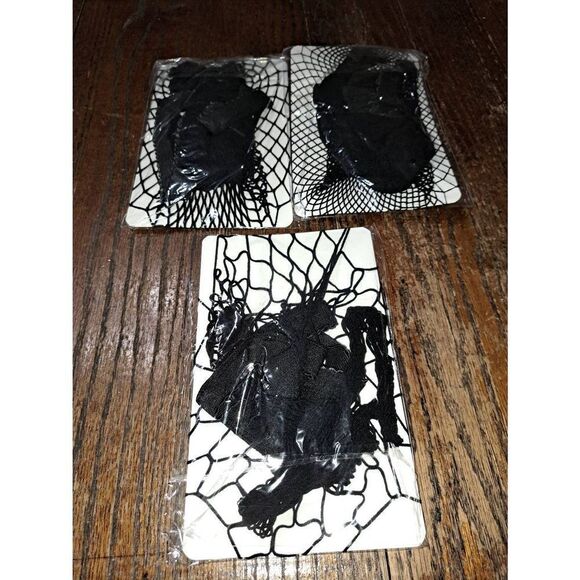 New One Size Three Pair Black Fishnet Sexy Stockings Hosiery Panty Hose - Picture 2 of 2